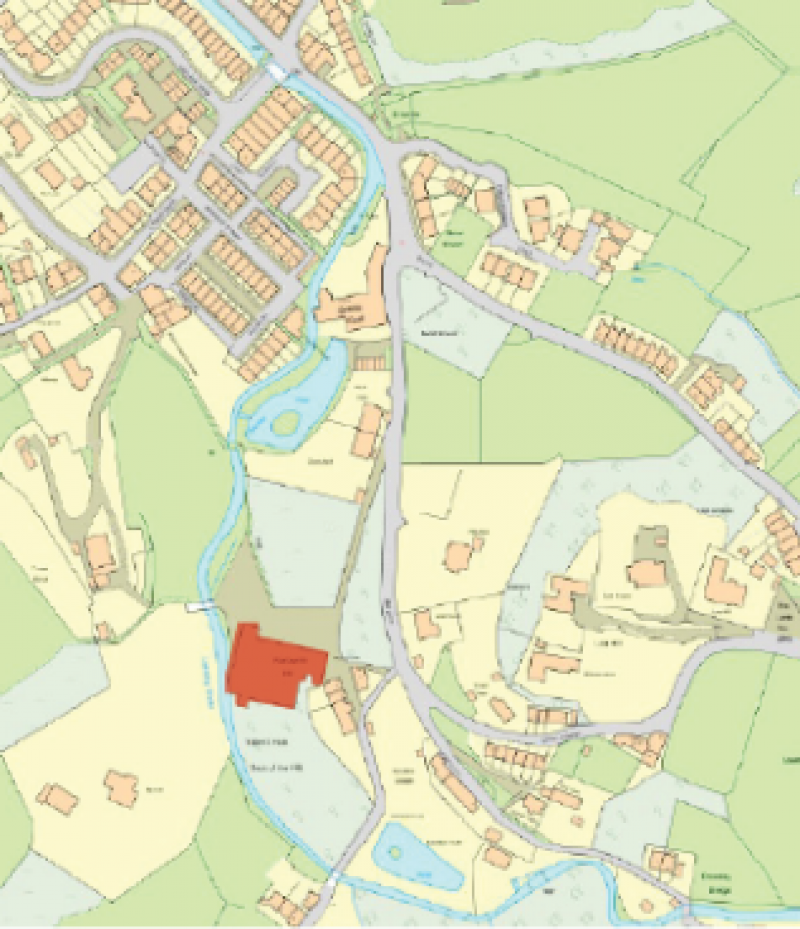 Map of buildings retained for economic use in Oxenhope