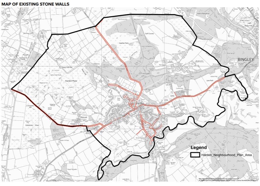 MAP OF EXISTING STONE WALLS