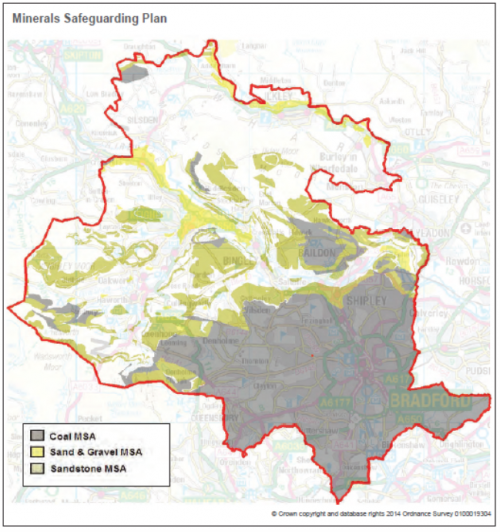 A minerals safegurding plan for the Bradford District.