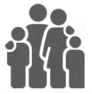 Infographic picture of a family