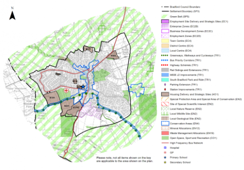 Plan showing the proposals in Silsden