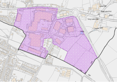A map showing employment areas in Westgate Hill Street