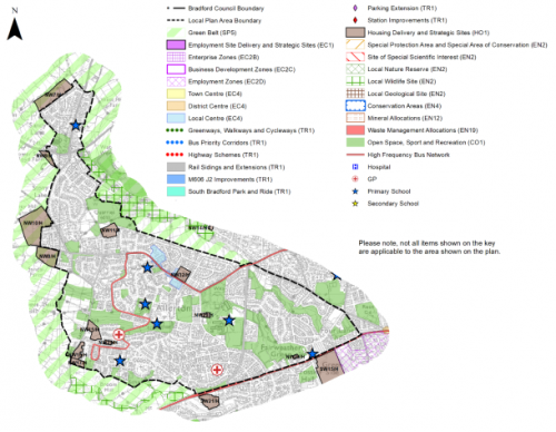 Plan showing proposals in Allerton
