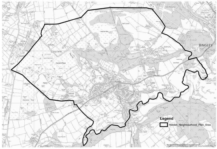 Map 1 Harden Neighbourhood Plan Area