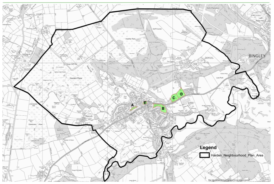 MAP OF PROPOSED LOCAL GREEN SPACES