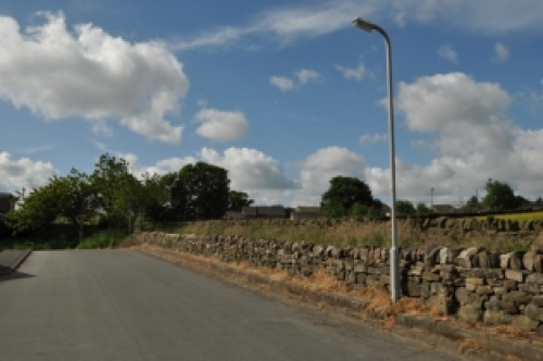 A photo of a characteristic dry stone wall within Wilsden. 
