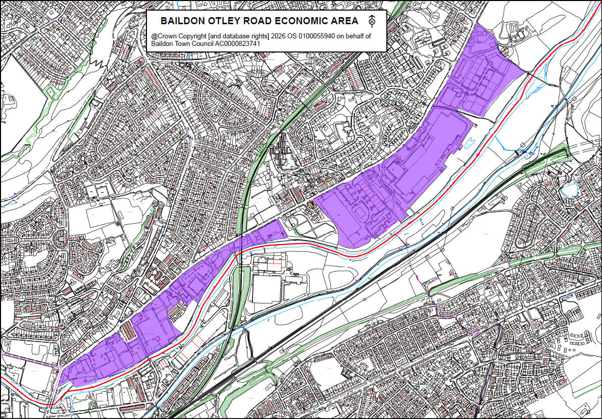 map of Baildon Otley Road Economic Area