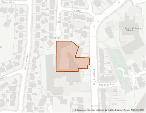 This is a map showing the boundary of housing allocation site H666.