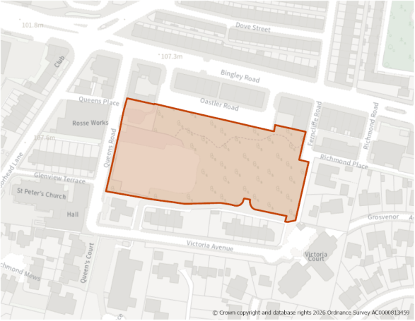 This is a map showing the boundary of housing allocation site H1061
