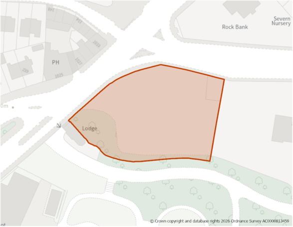 This is a map showing the boundary of housing allocation site H670.