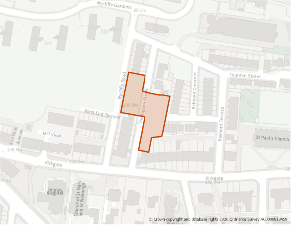 This is a map showing the boundary of housing allocation site H1563