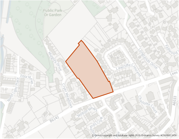 This is a map showing the boundary of housing allocation site H339.