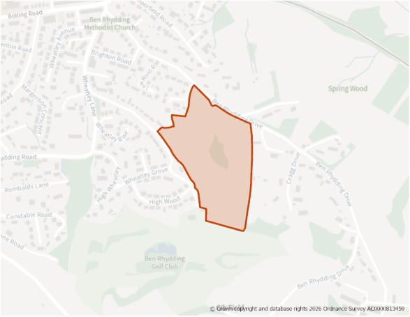 This is a map showing the boundary of housing allocation site H383.