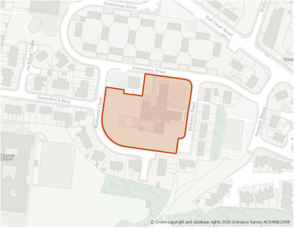 This is a map showing the boundary of housing allocation site H761.