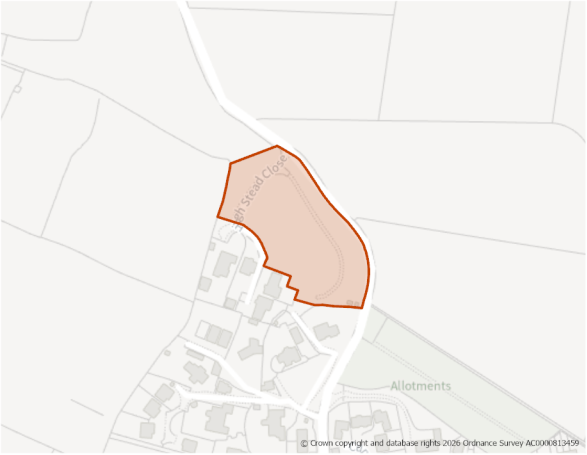 This is a map showing the boundary of housing allocation site H306.