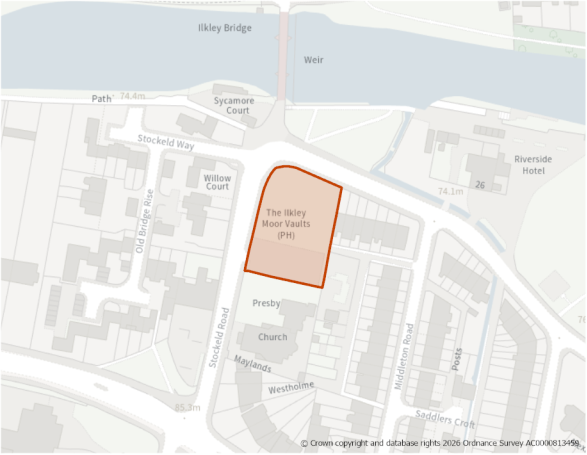 This is a map showing the boundary of housing allocation site H386.