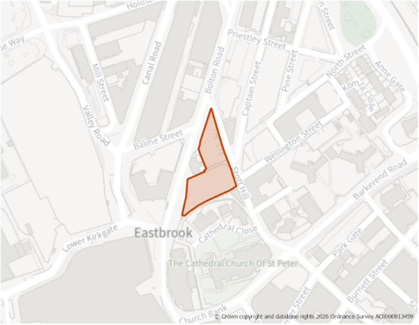 This is a map showing the boundary of housing allocation site H233.