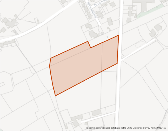 This is a map showing the boundary of housing allocation site H1259