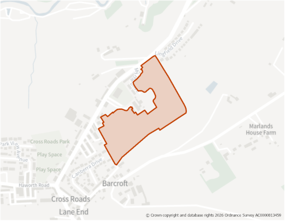 This is a map showing the boundary of housing allocation site H1576.