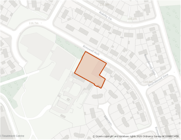 This is a map showing the boundary of housing allocation site H680.