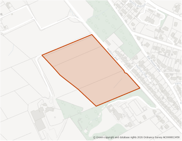 This is a map showing the boundary of housing allocation site H388.