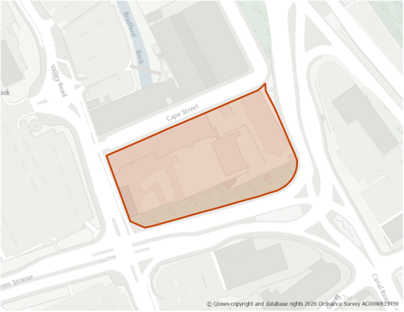 This is a map showing the boundary of housing allocation site H235.