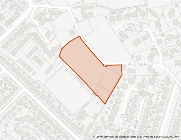 This is a map showing the boundary of housing allocation site H681.