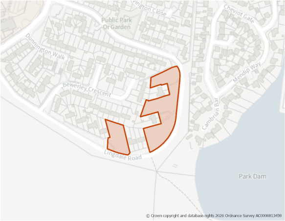 This is a map showing the boundary of housing allocation site H1262
