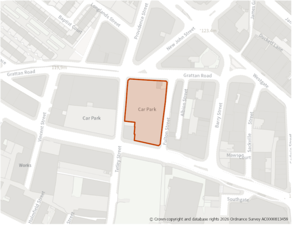 This is a map showing the boundary of housing allocation site H238.
