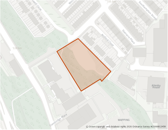 This is a map showing the boundary of housing allocation site H683.