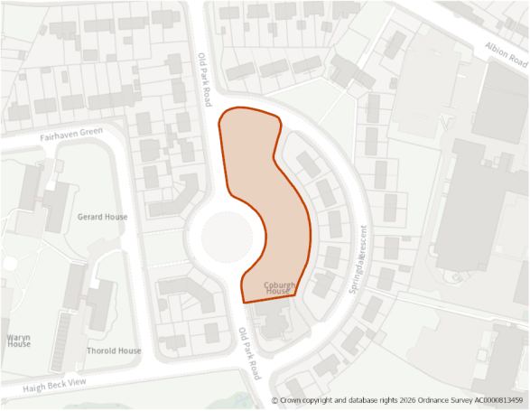 This is a map showing the boundary of housing allocation site H685.