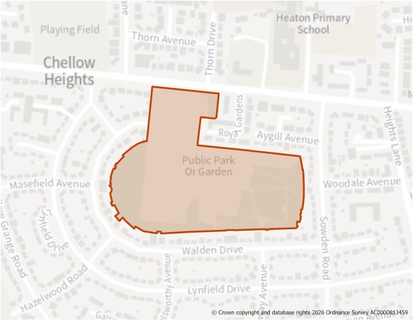 This is a map showing the boundary of housing allocation site H779