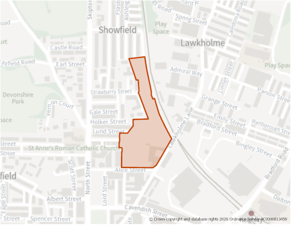 This is a map showing the boundary of housing allocation site H508.