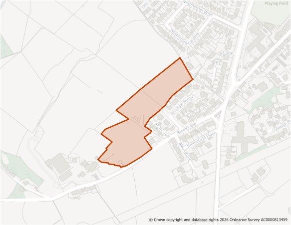 This is a map showing the boundary of housing allocation site H1266.
