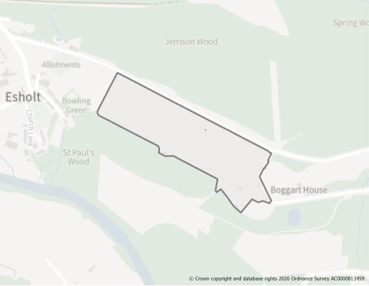 This is a map showing the boundary of housing allocation site MDS1.