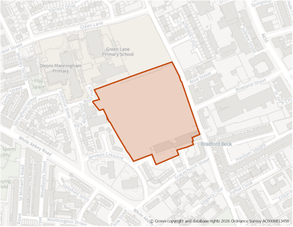 This is a map showing the boundary of housing allocation site H781