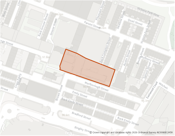 This is a map showing the boundary of housing allocation site H528.
