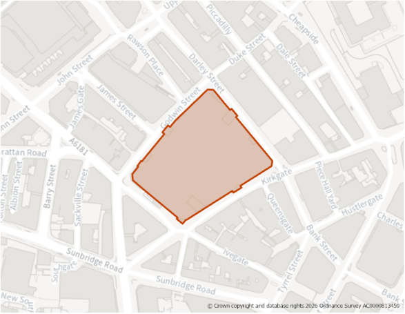 This is a map showing the boundary of housing allocation site H1349.