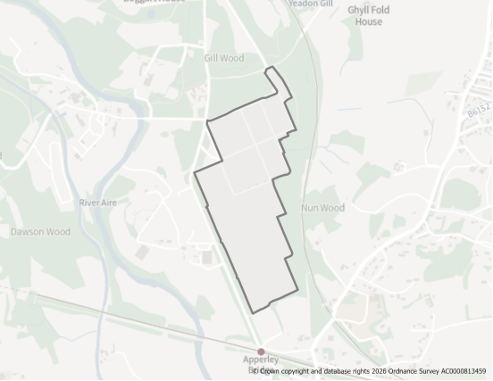This is a map showing the boundary of housing allocation site MDS2