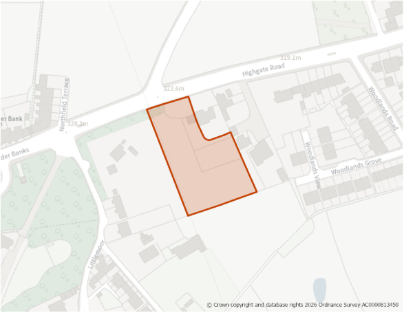 This is a map showing the boundary of housing allocation site H1273