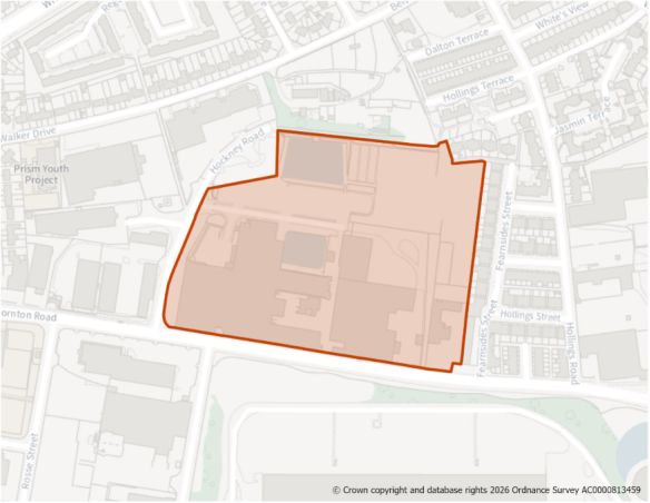 This is a map showing the boundary of housing allocation site H783.