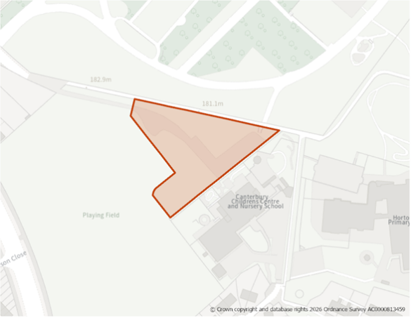 This is a map showing the boundary of housing allocation site H1274