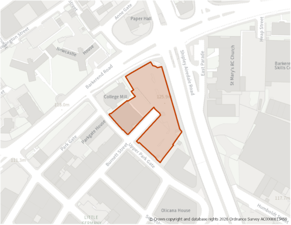 This is a map showing the boundary of housing allocation site H1559.