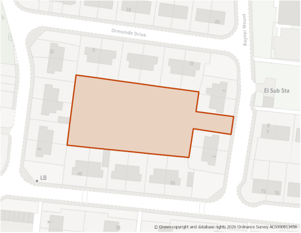 This is a map showing the boundary of housing allocation site H784