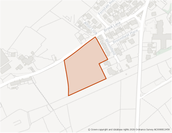 This is a map showing the boundary of housing allocation site H1276