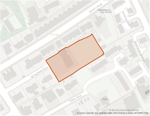 This is a map showing the boundary of housing allocation site H788