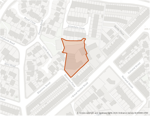 This is a map showing the boundary of housing allocation site H1277
