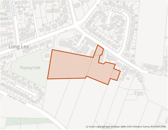 This is a map showing the boundary of housing allocation site H544.