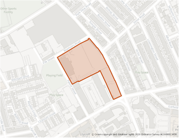 This is a map showing the boundary of housing allocation site H790