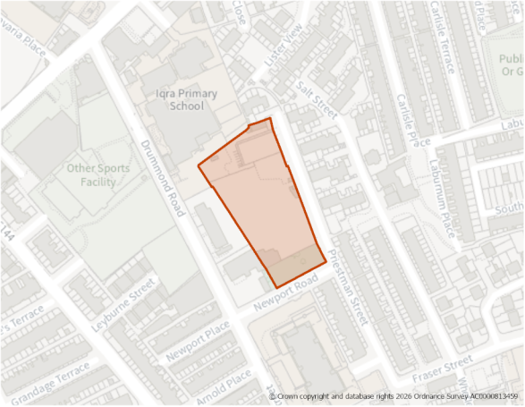 This is a map showing the boundary of housing allocation site H794